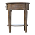Modern European furniture - Wooden Round 1-Drawer Side Table - www.oroa.com