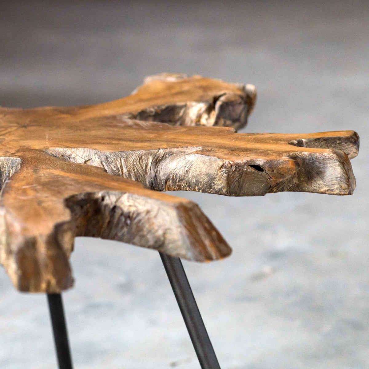 Modern European furniture - Organic Teak Wood Coffee Table - www.oroa.com