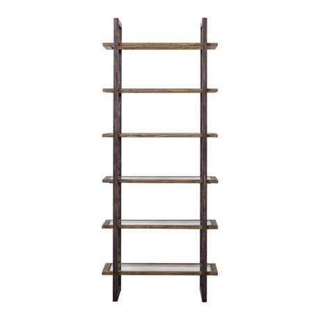 Modern European furniture - Iron Frame 6-Shelf Bookcase - www.oroa.com
