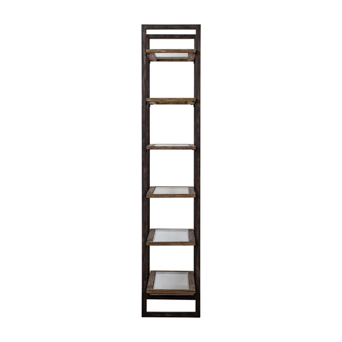 Modern European furniture - Iron Frame 6-Shelf Bookcase - www.oroa.com
