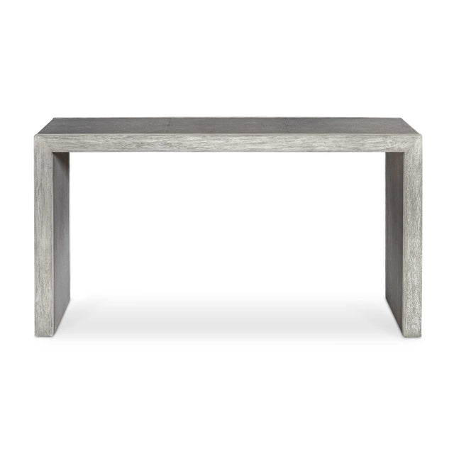 Modern European furniture - Gray Shagreen Look Console Table - www.oroa.com