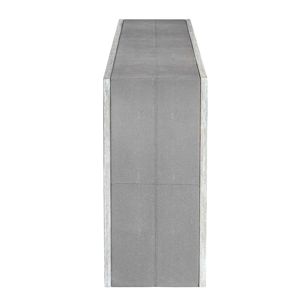 Modern European furniture - Gray Shagreen Look Console Table - www.oroa.com