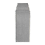 Modern European furniture - Gray Shagreen Look Console Table - www.oroa.com