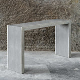 Modern European furniture - Gray Shagreen Look Console Table - www.oroa.com