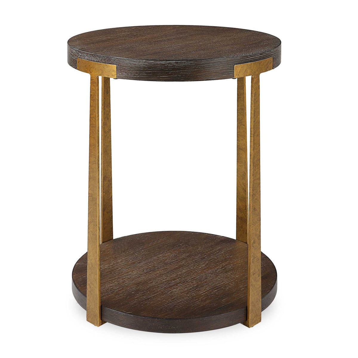 Modern European furniture - Round Two-Layer Side Table - www.oroa.com