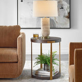 Modern European furniture - Round Two-Layer Side Table - www.oroa.com