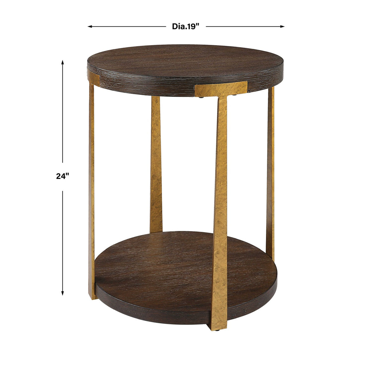 Modern European furniture - Round Two-Layer Side Table - www.oroa.com