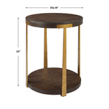 Modern European furniture - Round Two-Layer Side Table - www.oroa.com