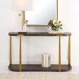 Brown Oak Console Table by Uttermost Palisade, alternate view 6