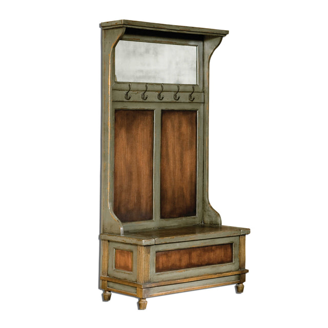 Modern European furniture - Solid Mahogany Wood Hall Tree - www.oroa.com