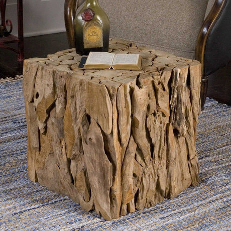 Modern European furniture - Teak Root Side Table - www.oroa.com