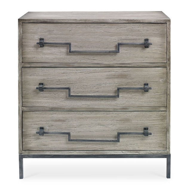 Modern European furniture - Mango Wood 3-Drawer Accent Chest - www.oroa.com