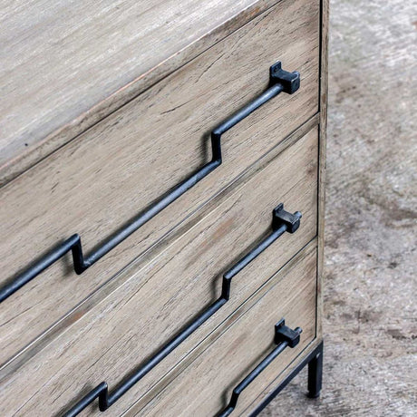 Modern European furniture - Mango Wood 3-Drawer Accent Chest - www.oroa.com