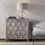 2-Door Honeycomb Mahogany Cabinet by Uttermost Catori, alternate view 2