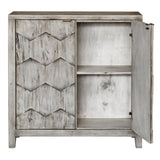 2-Door Honeycomb Mahogany Cabinet by Uttermost Catori, alternate view 3