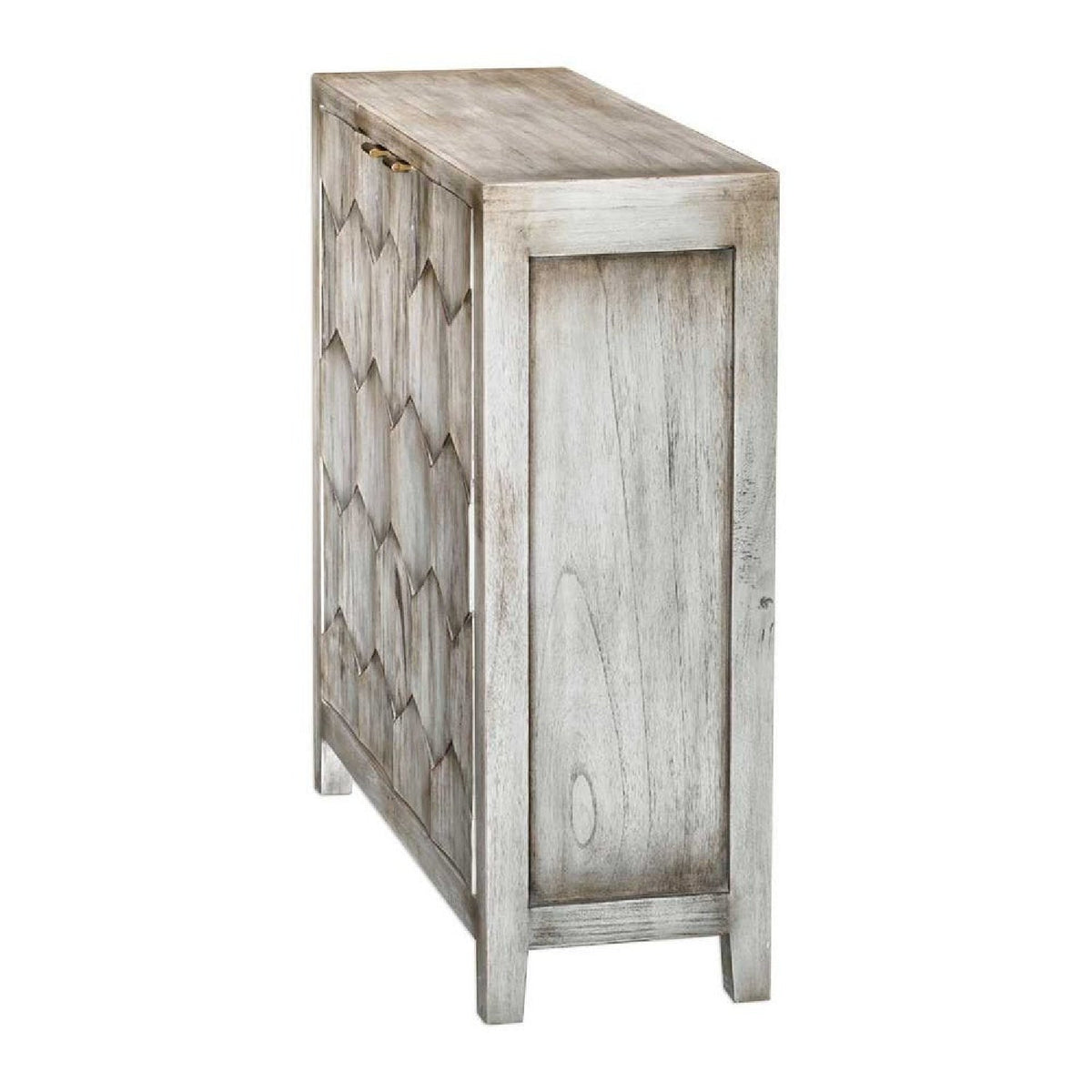2-Door Honeycomb Mahogany Cabinet by Uttermost Catori, alternate view 4