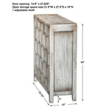 2-Door Honeycomb Mahogany Cabinet by Uttermost Catori, alternate view 9