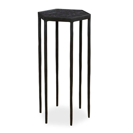 Modern European furniture - Black Hexagonal Accent Table - www.oroa.com