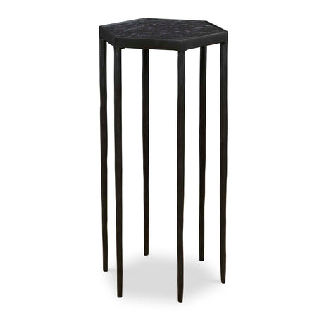 Modern European furniture - Black Hexagonal Accent Table - www.oroa.com