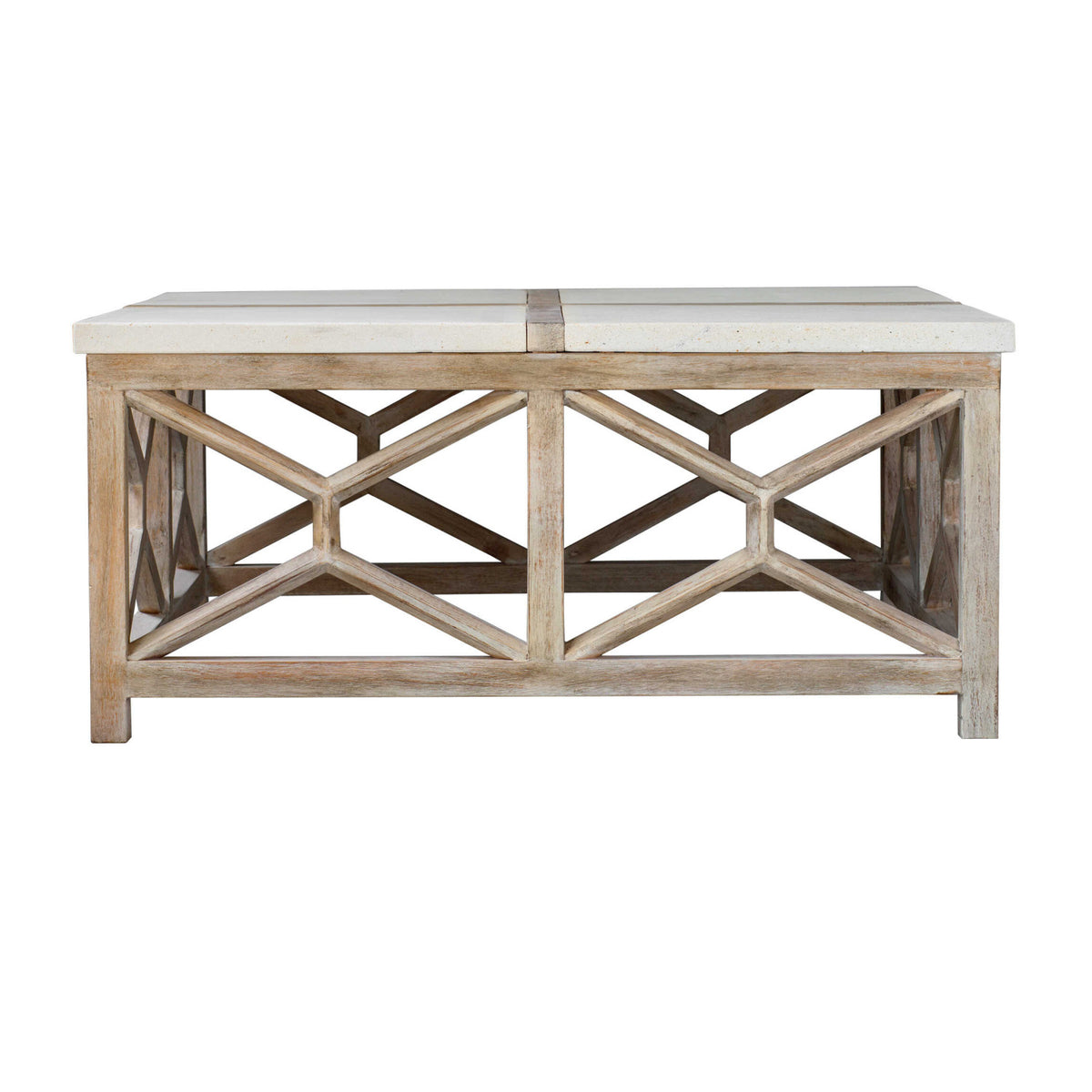 Natural Limestone Square Coffee Table by Uttermost Catali