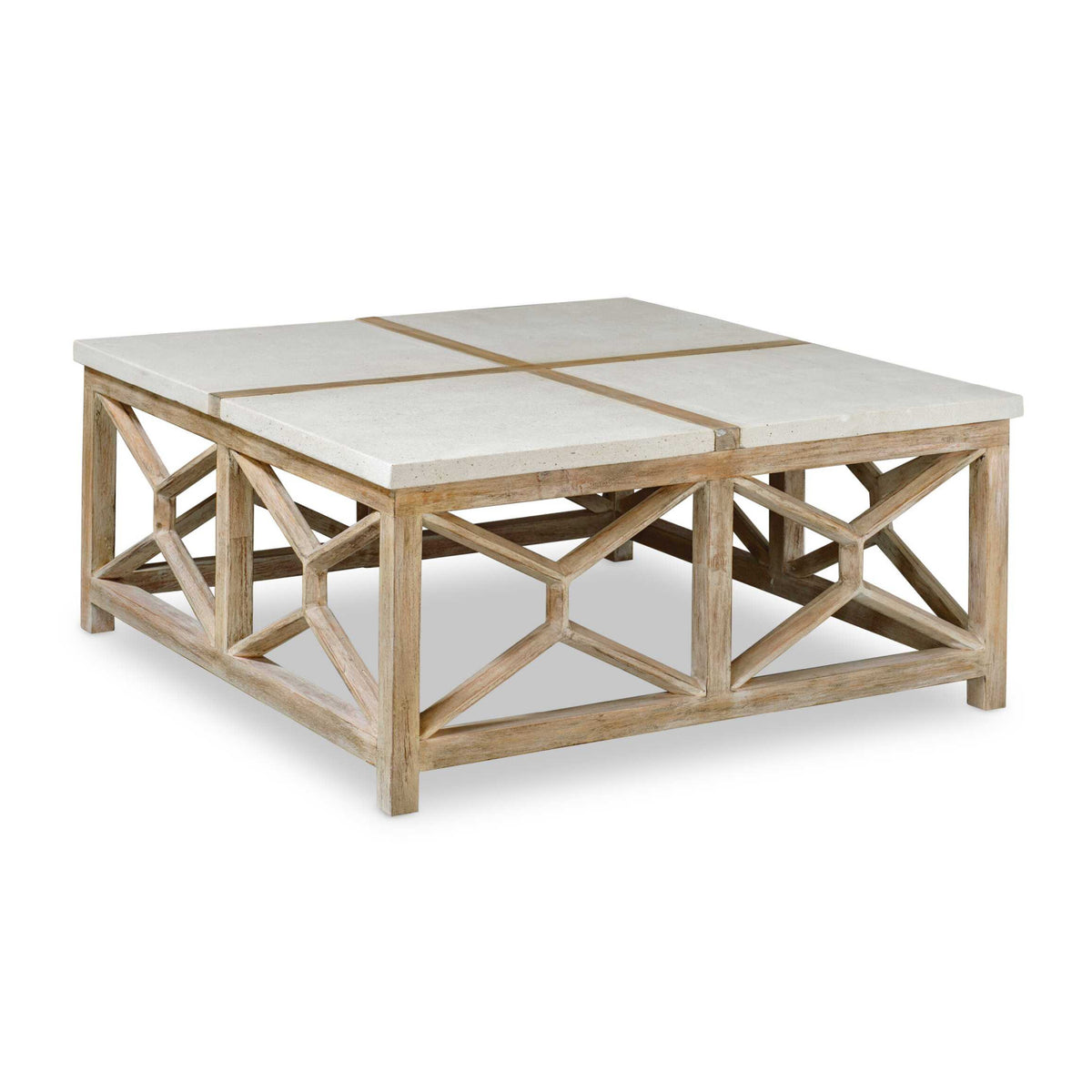 Natural Limestone Square Coffee Table by Uttermost Catali, alternate view 4