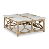 Natural Limestone Square Coffee Table by Uttermost Catali, alternate view 4