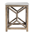 Modern European furniture - Natural Limestone Square Side Table - www.oroa.com