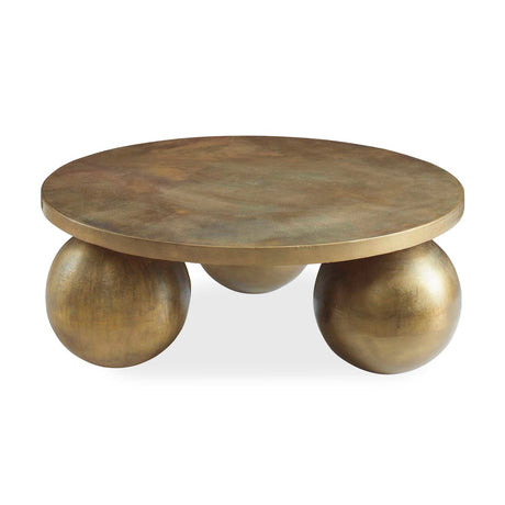 Sphere Base Aluminum Coffee Table by Uttermost Triplet, alternate view 3