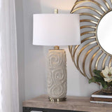 Geometric Patterned Ceramic Table Lamp by Uttermost Zade, alternate view 10
