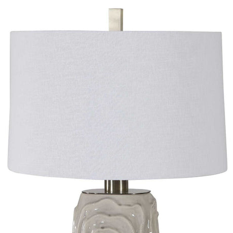 Geometric Patterned Ceramic Table Lamp by Uttermost Zade, alternate view 12