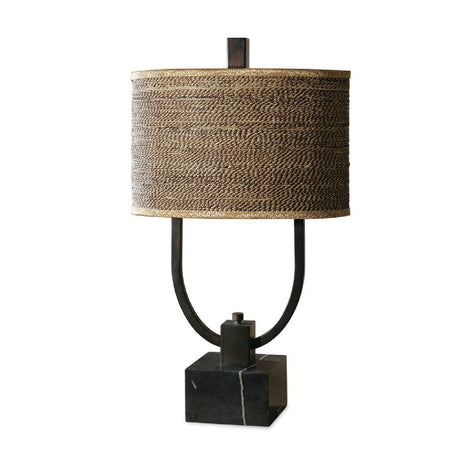 Woven Rattan Table Lamp by Uttermost Stabina