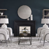 Modern European furniture - Gloss White Ceramic Table Lamp by Uttermost Guerina - www.oroa.com