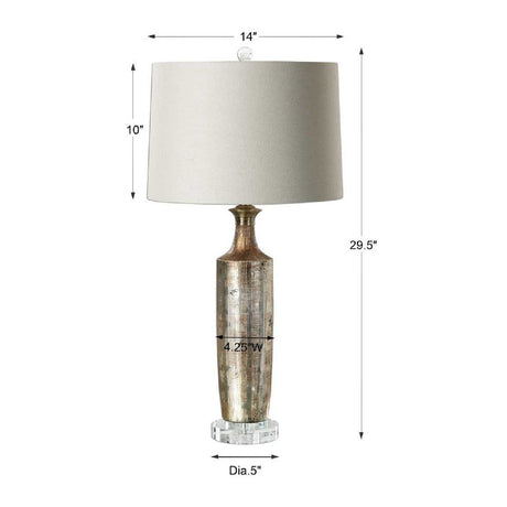 Bronze Glazed Ceramic Table Lamp by Uttermost Valdieri, alternate view 3