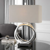 Modern European furniture - Silver Rings Table Lamp by Uttermost - Soroca - www.oroa.com