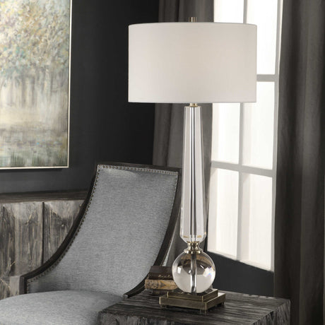 Tapered Crystal Table Lamp by Uttermost Crista, alternate view 4