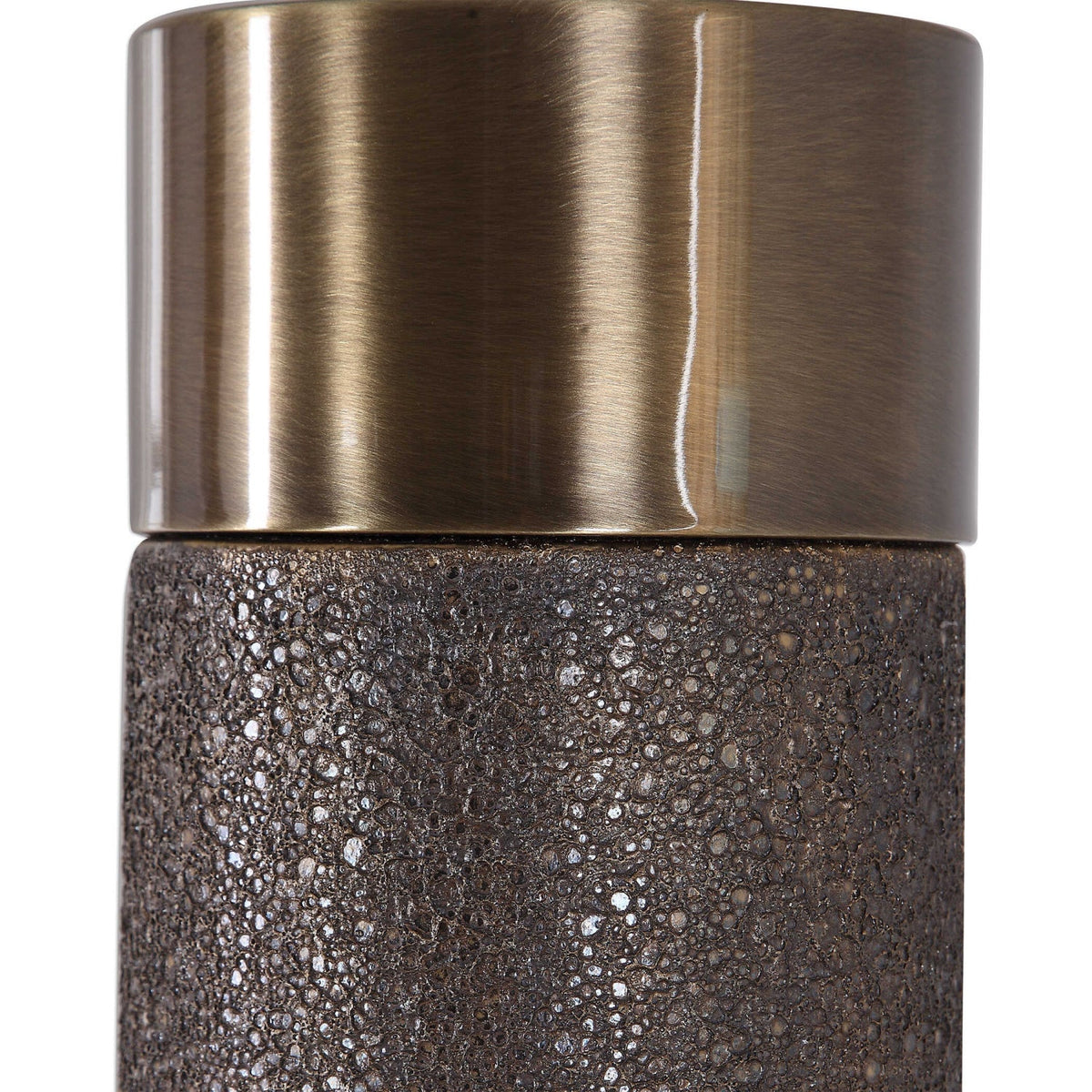 Modern European furniture - Textured Bronze Ceramic Table Lamp by Uttermost Brannock - www.oroa.com