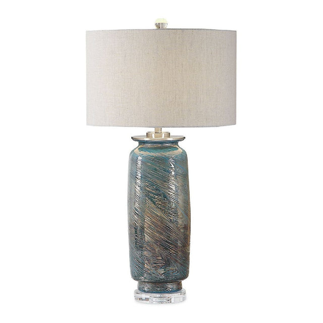 Modern European furniture - Swirl Textured Glass Table Lamp by Uttermost Olesya - www.oroa.com