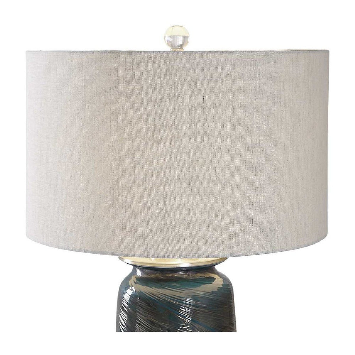 Modern European furniture - Swirl Textured Glass Table Lamp by Uttermost Olesya - www.oroa.com