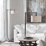 Dark Bronze Adjustable Floor Lamp by Uttermost Lamine, alternate view 3
