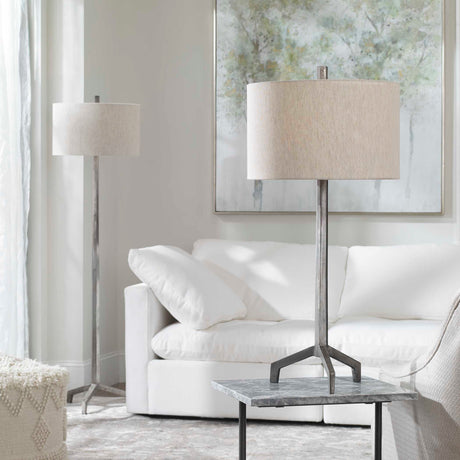 Modern European furniture - Distressed Cast Iron Floor Lamp - www.oroa.com
