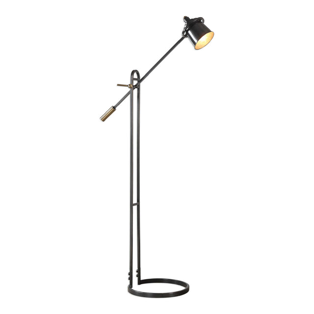Modern European furniture - Brushed Gold Floor Lamp - www.oroa.com