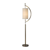 Antique Brass Curved Floor Lamp by Uttermost Balaour