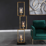 Modern European furniture - Gold Rectangles Floor Lamp - www.oroa.com