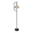 Modern European furniture - Amber Glass Shade Floor Lamp - www.oroa.com