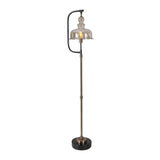 Modern European furniture - Amber Glass Shade Floor Lamp - www.oroa.com