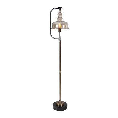 Modern European furniture - Amber Glass Shade Floor Lamp - www.oroa.com