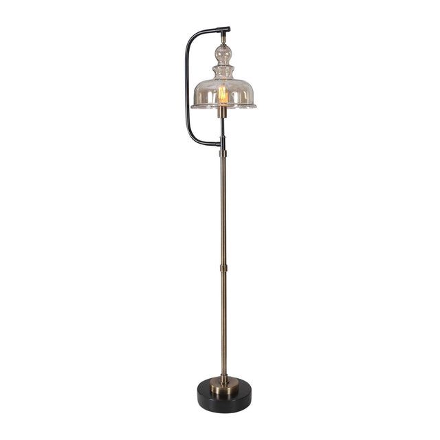 Modern European furniture - Amber Glass Shade Floor Lamp - www.oroa.com