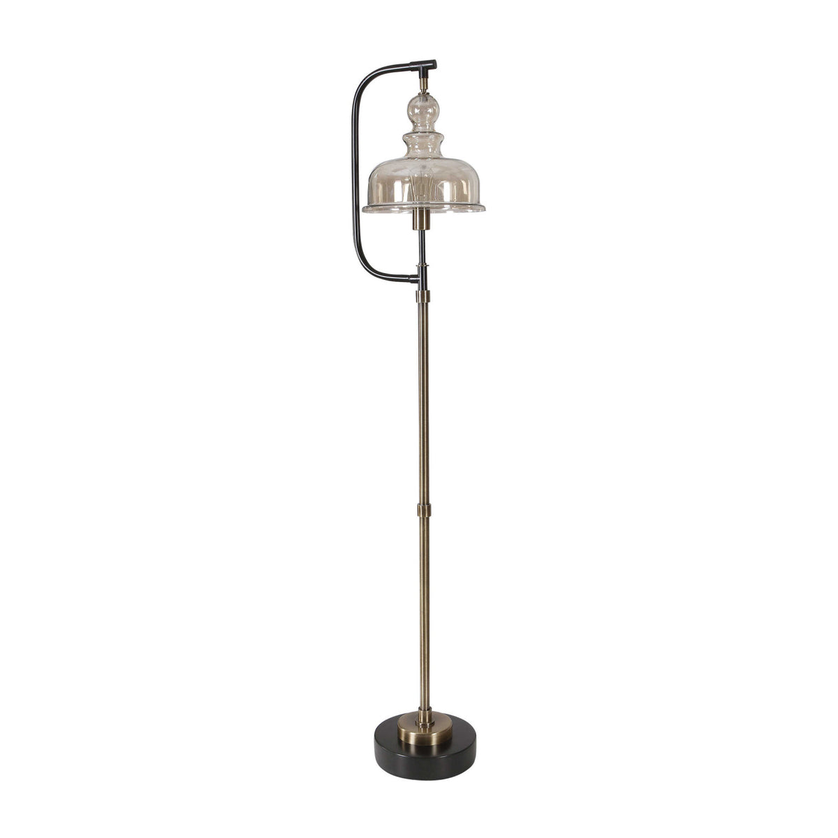 Modern European furniture - Amber Glass Shade Floor Lamp - www.oroa.com