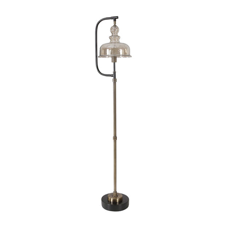 Modern European furniture - Amber Glass Shade Floor Lamp - www.oroa.com