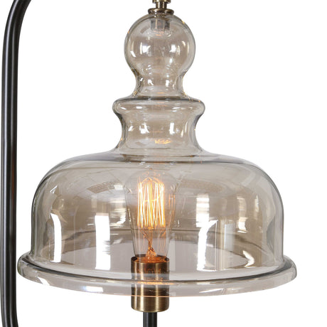 Modern European furniture - Amber Glass Shade Floor Lamp - www.oroa.com
